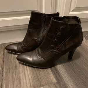 Franco Sarto Brown Booties